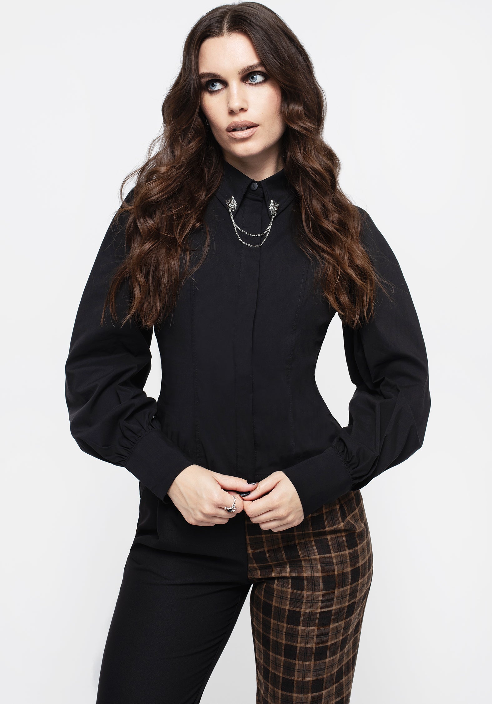 AW23Y430_Fenrir_Puff_SLeeve_Fitted_Shirt_002