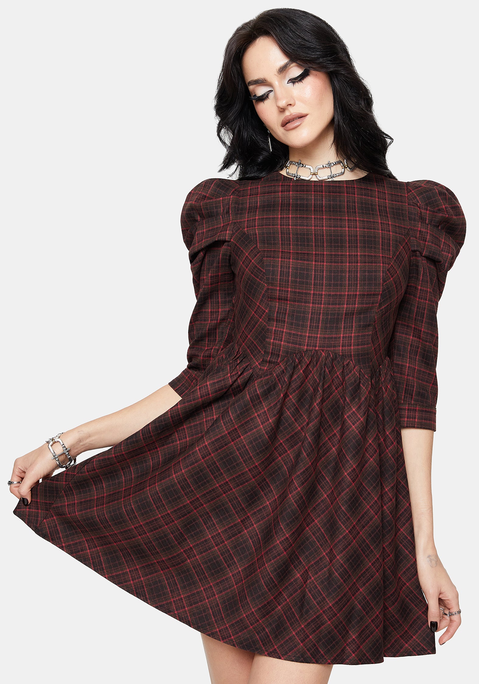 DR3482_BONNIEMUTTONSLEEVECHECKMINIDRESS_4_e738e347-047a-46c6-b6fe-9c12777e7c37